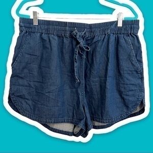 FOREVER 21+ 0X Drawstring Waist Denim Shorts